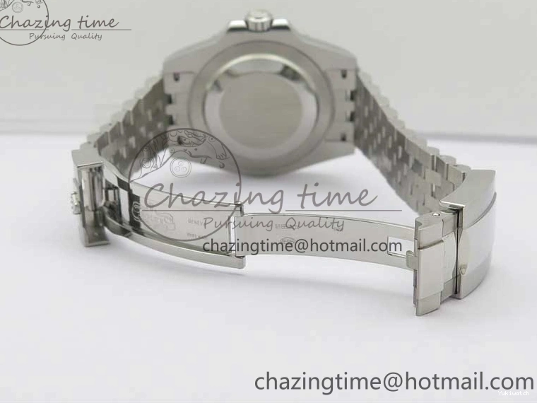 GMT-Master Blue 904L V3 Diamonds Jubilee Dial GMF Bracelet SA3285 II Steel On CHS White Bezel Black Edition Best 0330